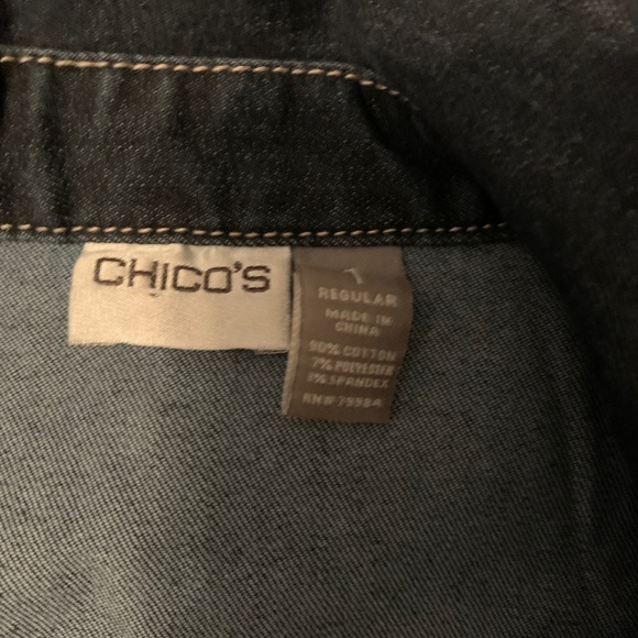 Chico’s denim vest - Picture 2 of 3